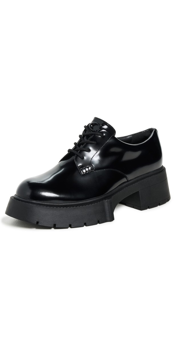 Coach Lyla Derby Platforms Black
