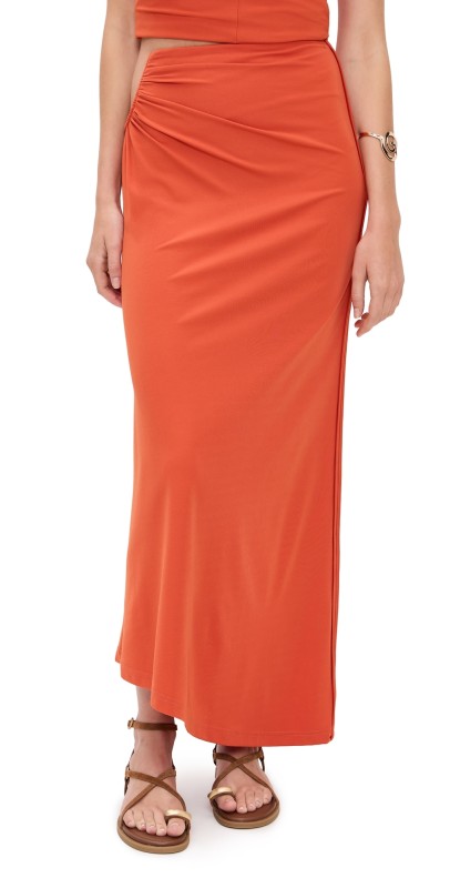 Significant Other Shelby Maxi Skirt Rust