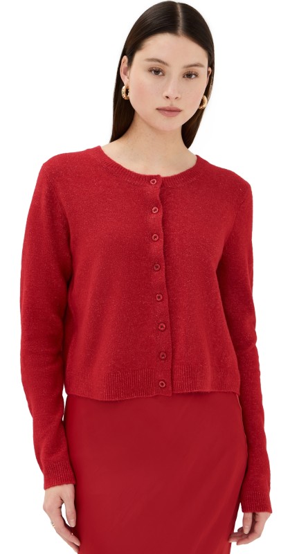 Z Supply Outlook Cardigan Haute Red