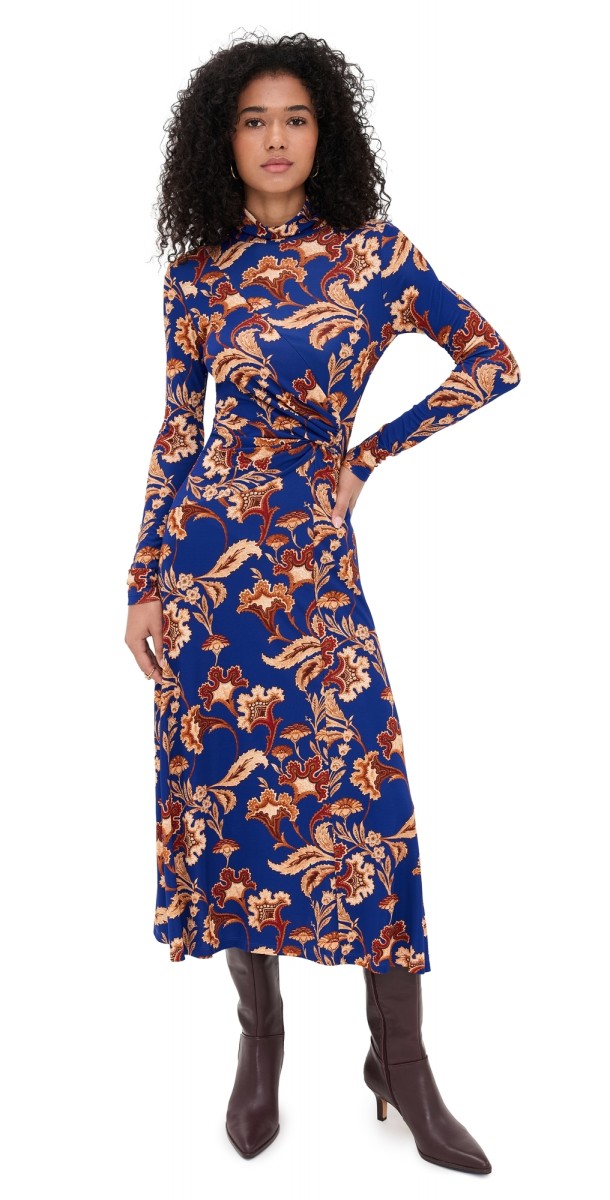 Cara Cara Hera Dress Regal Paisely Blue