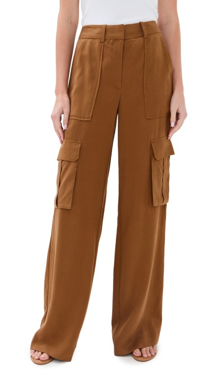 Veronica Beard Saul Cargo Pants Whisky