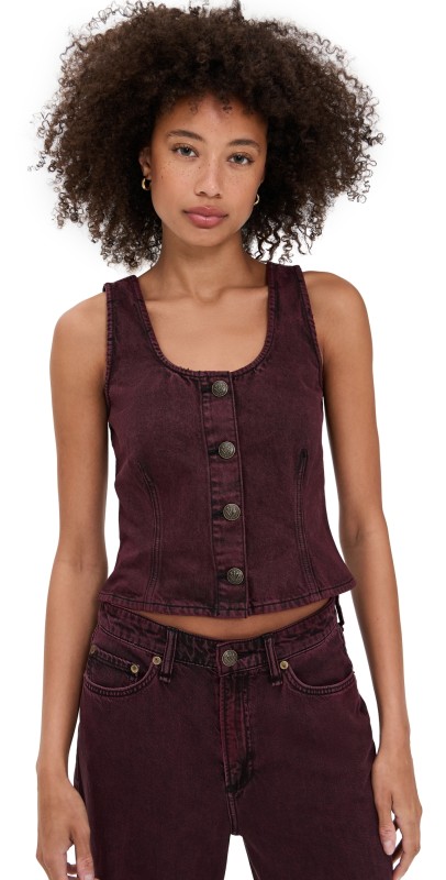 rag & bone Poppy Top Burnt Brown