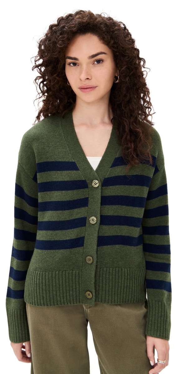 KULE The Raffa Sweater Olive/Navy