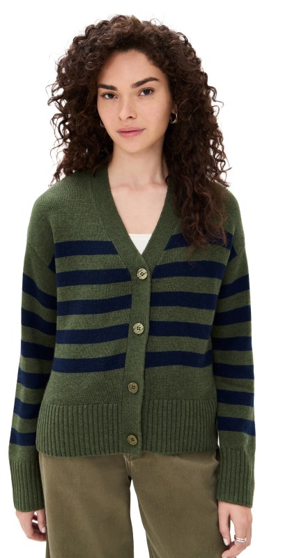 KULE The Raffa Sweater Olive/Navy