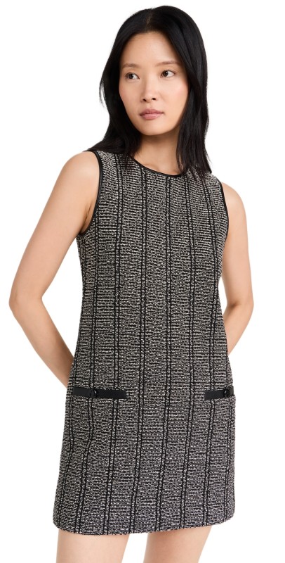 rag & bone Frances Italian Cotton Dress Blackmult