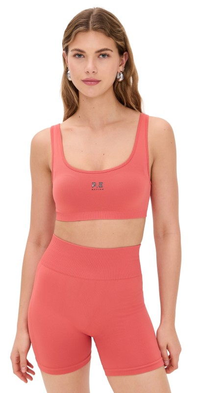 P. E NATION Restore Seamless Coop Bra Brick Red