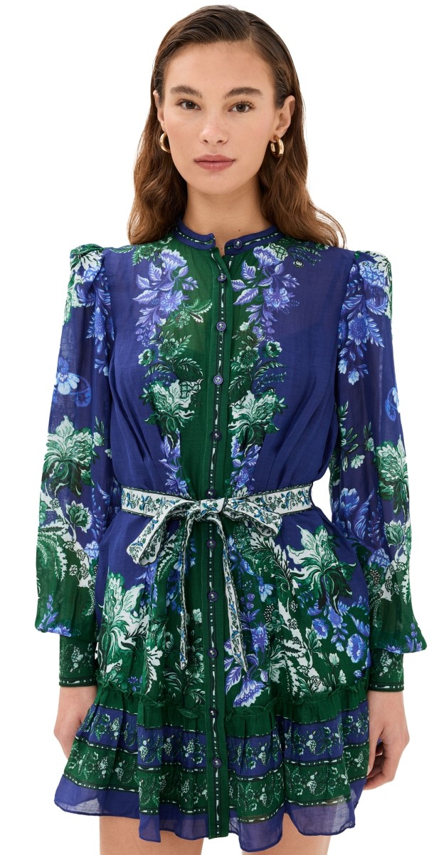 Hemant and Nandita Keva Short Dress Blue