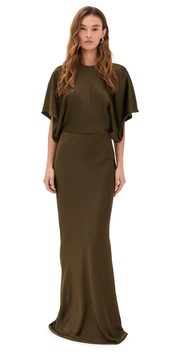 Norma Kamali Reverse Obie Gown Bark