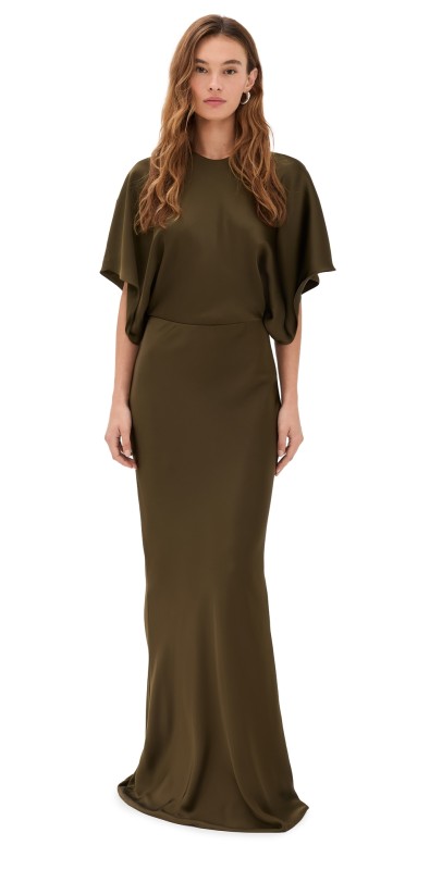 Norma Kamali Reverse Obie Gown Bark