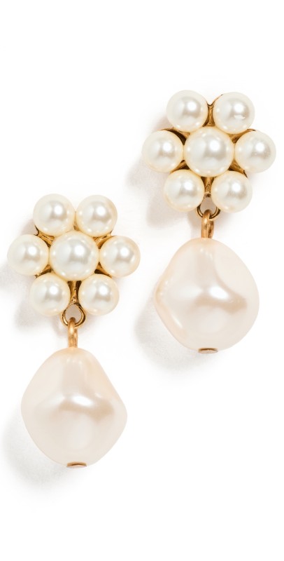 Jennifer Behr Josie Earrings Pearl