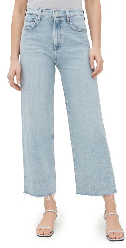 AGOLDE Ren: High Rise Wide Leg Jeans Beam