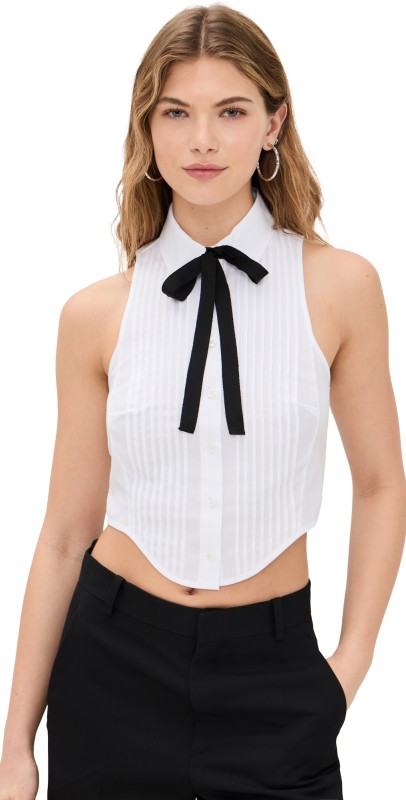 Fleur du Mal Bib Top White