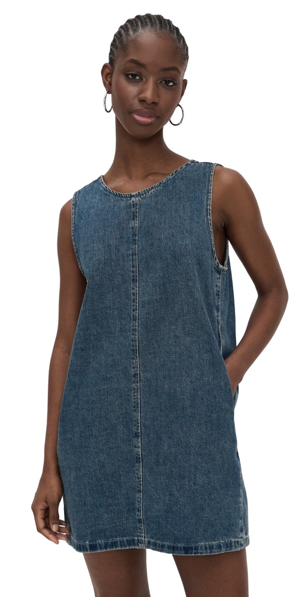 Little Lies Denim Dress Denim Blue