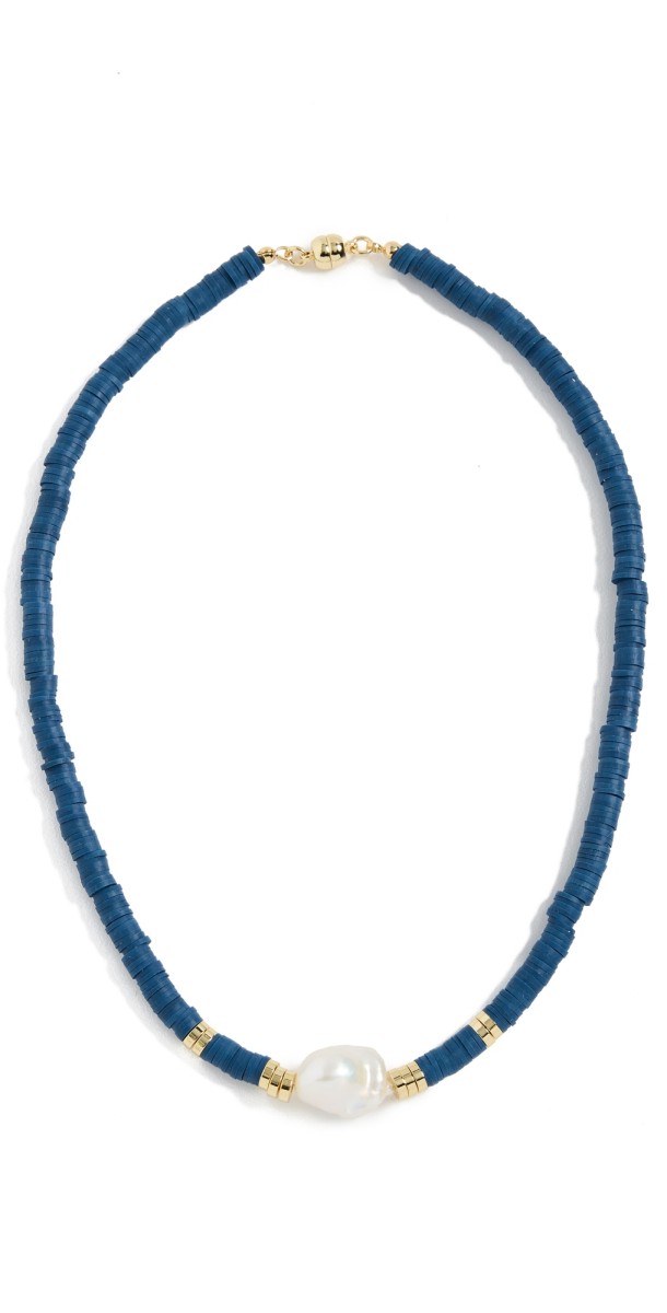 Luv Aj The Seville Pearl Necklace Blu