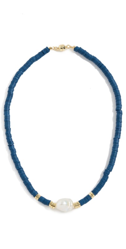 Luv Aj The Seville Pearl Necklace Blu