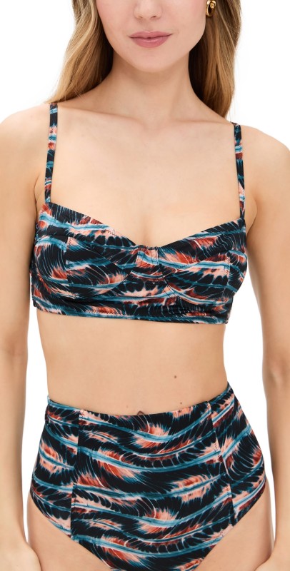 Ulla Johnson Zahara Bikini Top Lazuli