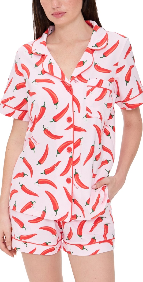 BedHead PJs Classic Jersey Shorty PJ Set Coming In Hot