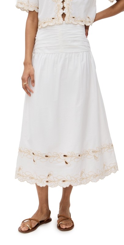 RAILS Sol Skirt White