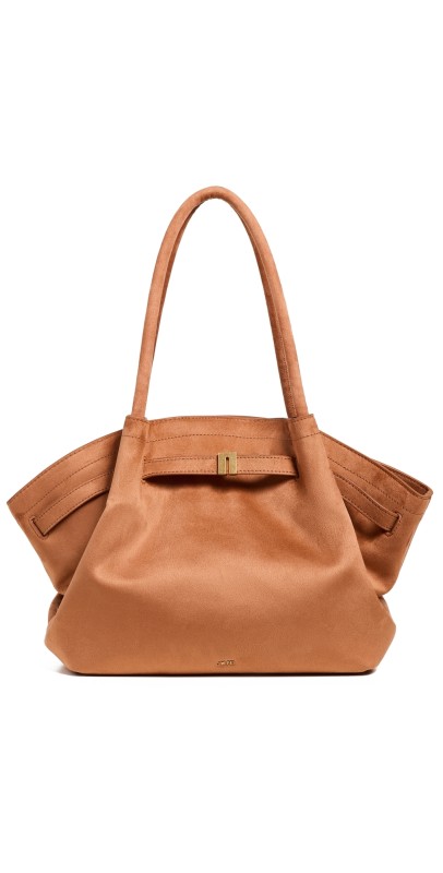JW PEI Hana Medium Faux Suede Tote Bag Brow