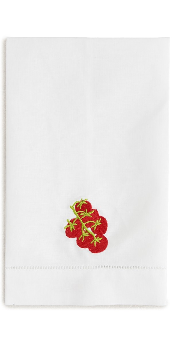 Abbode Tomato Tea Towel Whit