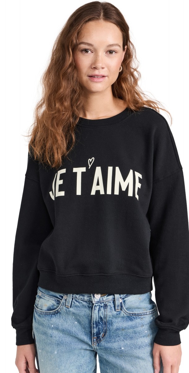 Z Supply Je Taime Sweater Black