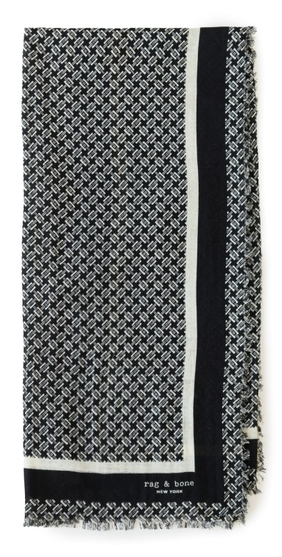 rag & bone Mira Scarf Black