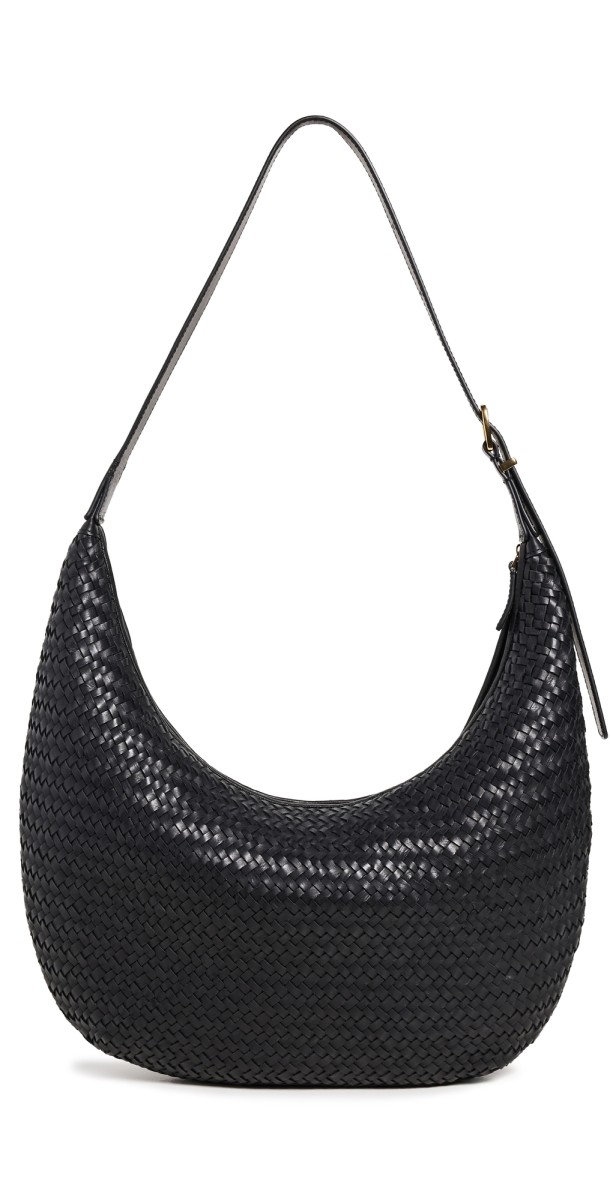 Madewell Essentials Slouch Hobo Woven True Black