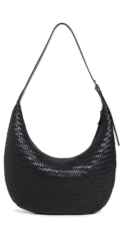 Madewell Essentials Slouch Hobo Woven True Black