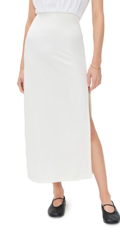 Leset Rio Side Slit Skirt Natural