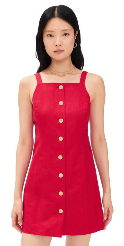 Alex Mill Alexis Dress Crimson