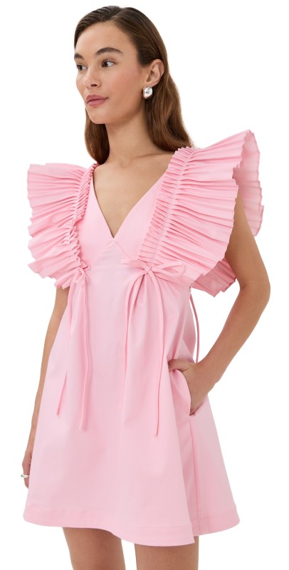 Kika Vargas Francine Dress Pale Pink Cotton Pale Pink
