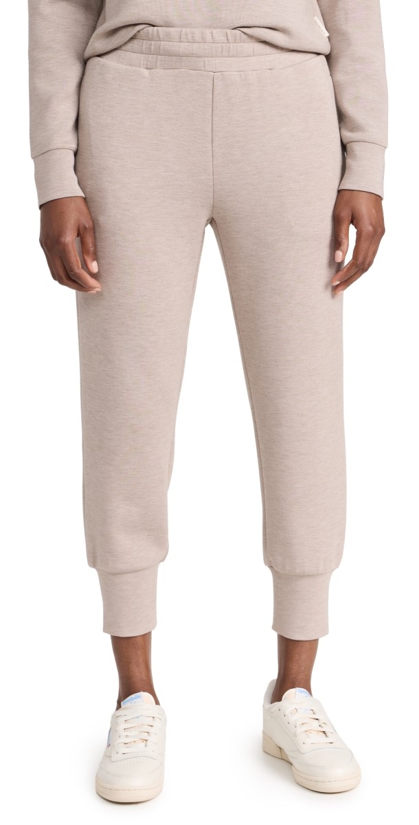 Varley The Slim Cuff Pants 25 Taupe Marl