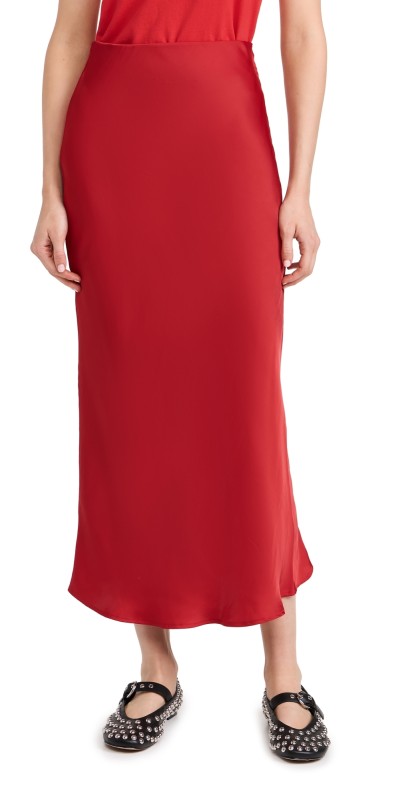 Z Supply Europa Skirt Haute Red