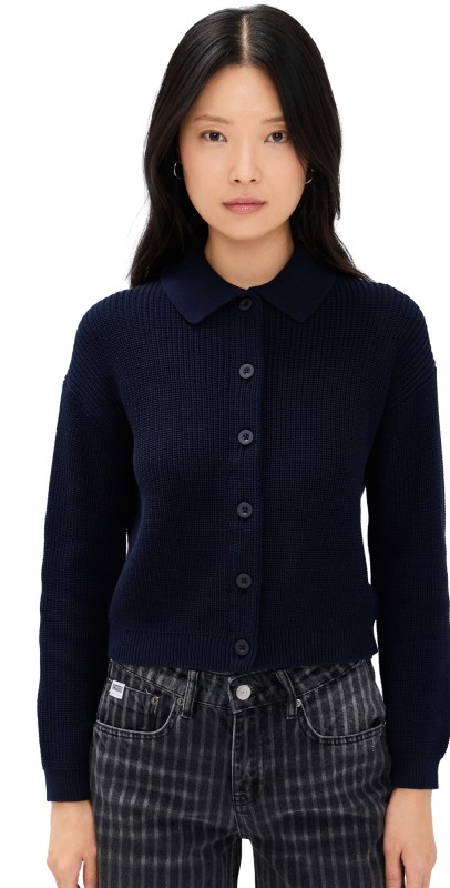 Velvet Taj Cardigan Navy