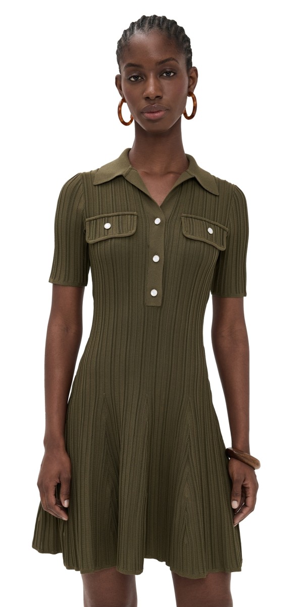 Shoshanna Antonia Dress Olive