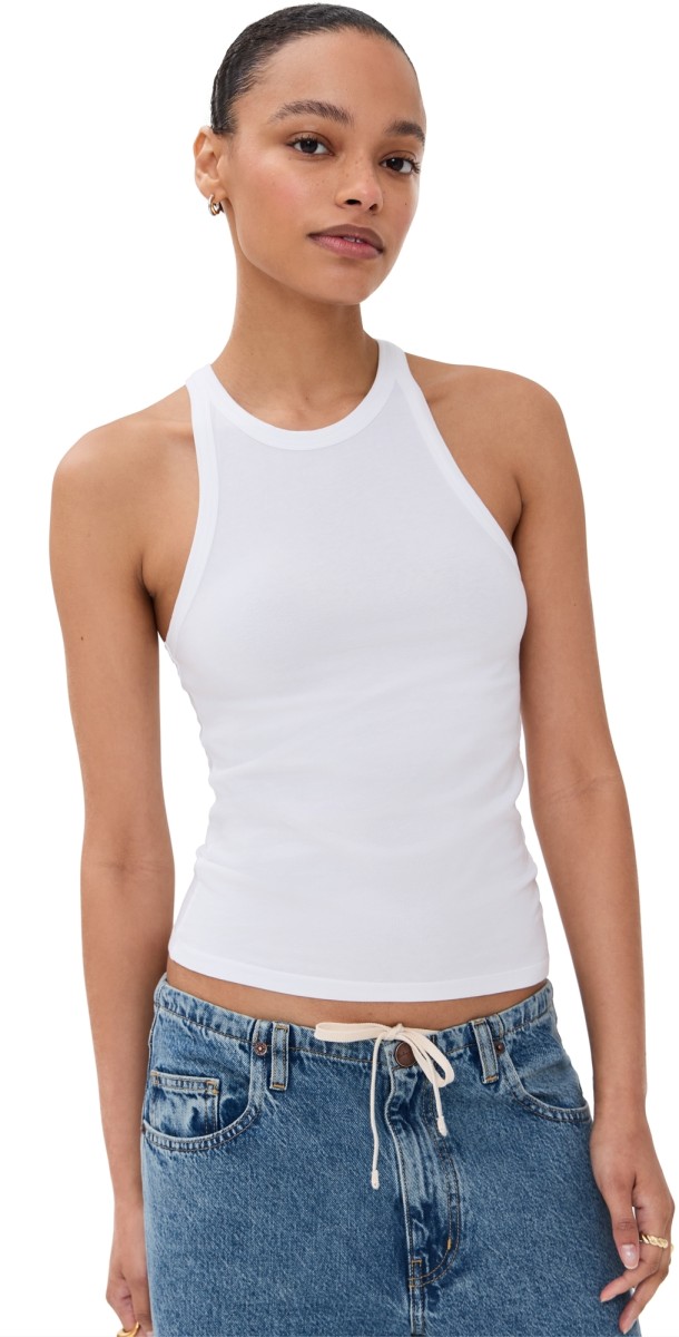 Another Tomorrow Racerback Tank White
