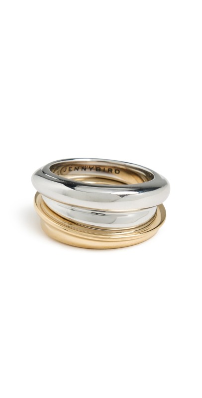 Jenny Bird Lennon Ring Set Two Tone