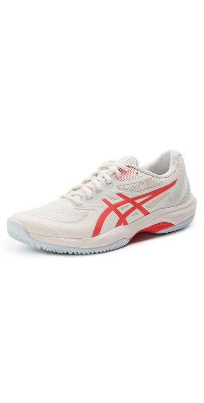 Asics Game FF Pickleball Sneakers Cream/Flash Red