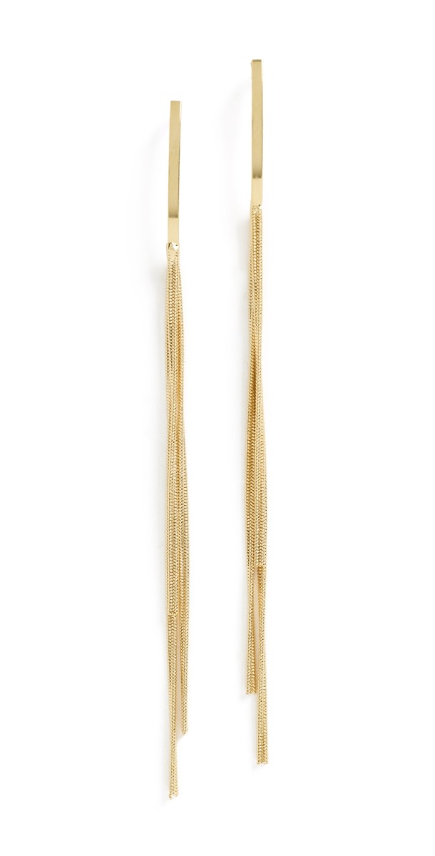 SHASHI Gold Silk Earrings Gold