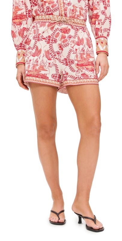 Las Sureñas Italian Coast Shorts Cherry