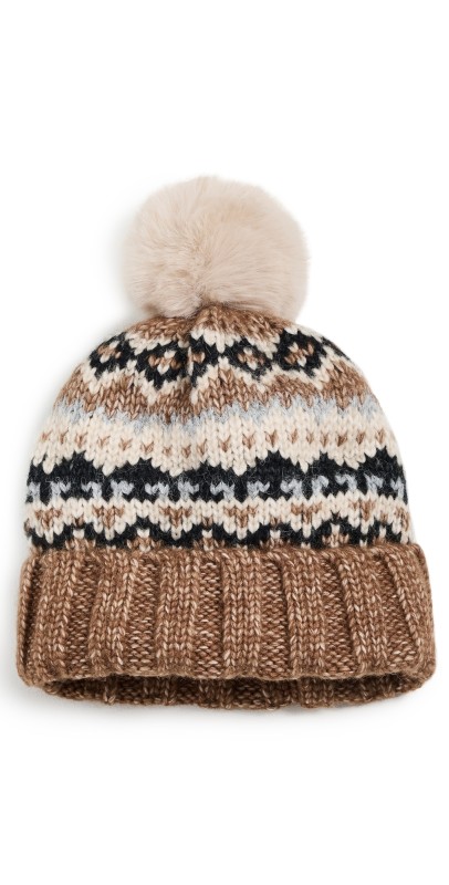 Hat Attack Fair Isle Pom Beanie Brow
