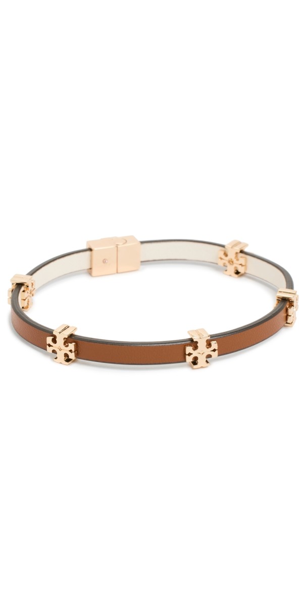 Tory Burch Eleanor Bio Bracelet Tory Gold/Classic Chestnut