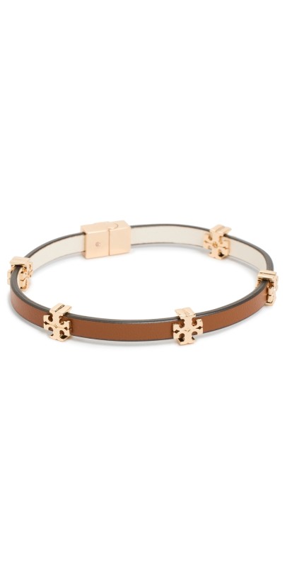 Tory Burch Eleanor Bio Bracelet Tory Gold/Classic Chestnut