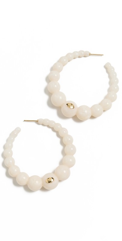 GAS Bijoux Acreole Earrings Whit
