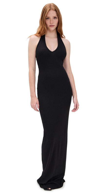 Éterne Halter Maxi Dress Black