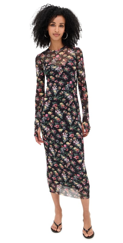 AFRM Ashland Dress Blur Ditsy