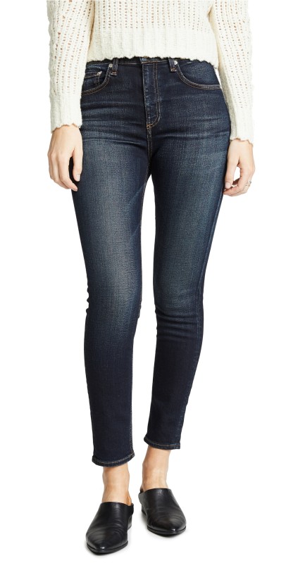 rag & bone/JEAN High Rise Ankle Skinny Jeans Riverdale
