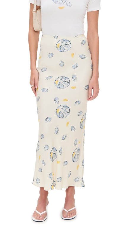 Never Fully Dressed Oyster Dorris Skirt White