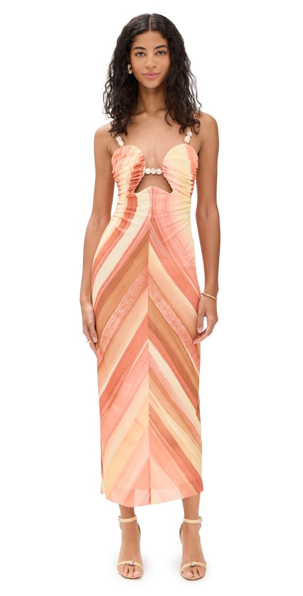 Significant Other Mattie Midi Dress Sherbet Stripe