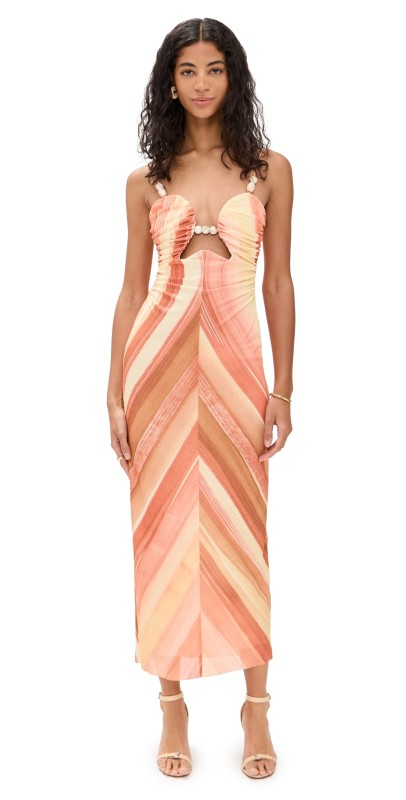 Significant Other Mattie Midi Dress Sherbet Stripe